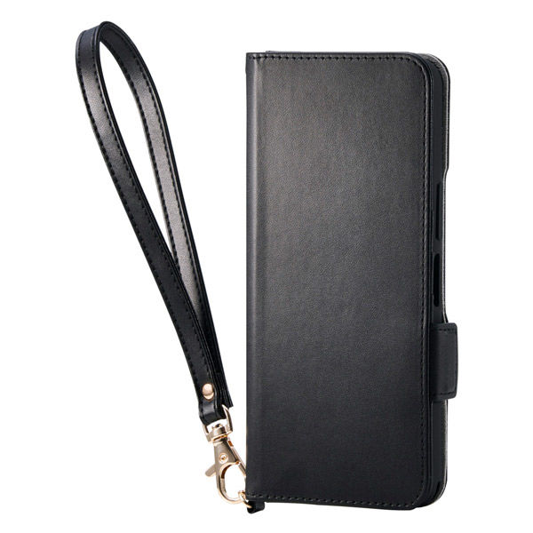 Basio active3 ケース レザー 手帳型 マグネット 衝撃吸収 ブラック PM-K251PLFY4BK エレコム 1個（直送品）