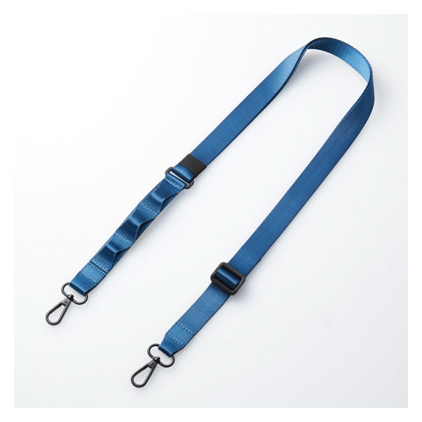 スマホショルダー ストラップ 97~150cm 長さ調整可 ループ付 ペールネイビー PWSTSDH1FLPNV エレコム 1個（直送品）