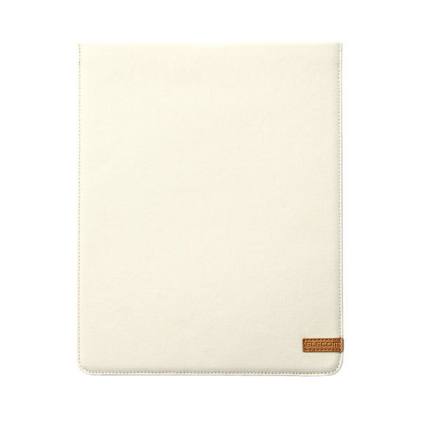 タブレットバッグ スリップイン ケース 13インチ 汎用 マグネット開閉 薄型 ホワイト TB-13CSIWH エレコム 1個（直送品）