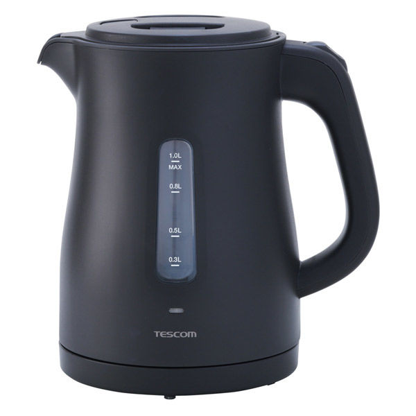 電気ケトル ポット 転倒流水防止機能付 TKE30A-K テスコム 1個（直送品）