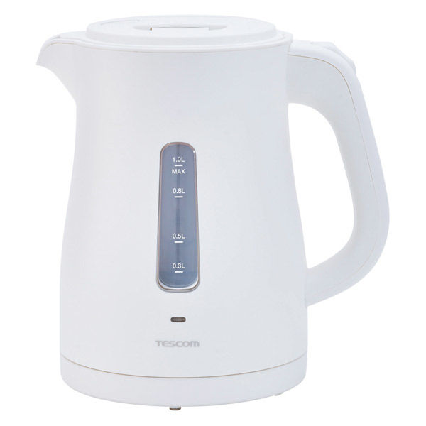 電気ケトル ポット 転倒流水防止機能付 TKE30A-W テスコム 1個（直送品）