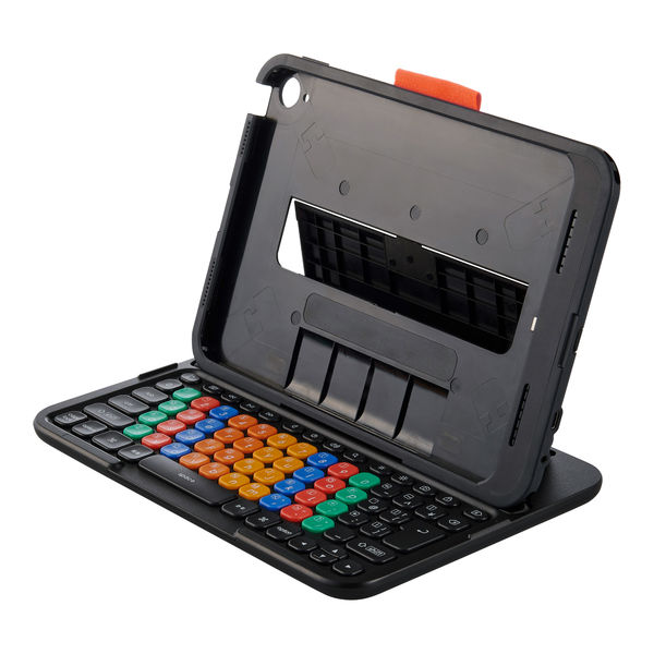 KEY PALETTO Folio タブレットケース一体型 分離式 有線接続 iPad第10世代・iPad(16A) 中学生向け（直送品）