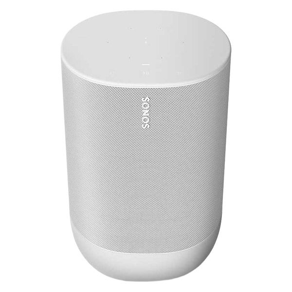 Sonos Move スマートスピーカー ルナーホワイト MOVE1JP1 SONOS Move ルナーホワイト MOVE1JP1 1台 - アスクル