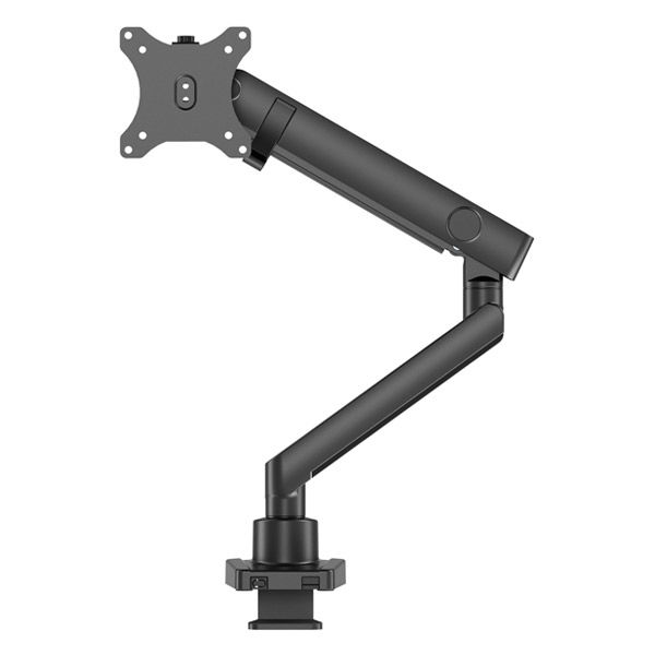 グリーンハウス  液晶ディスプレイアーム　スリムクランプメカニカルスプリング式　１画面　ブラック GH-AMES1-BK（直送品）