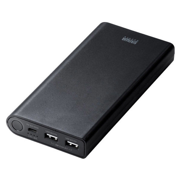 サンワダイレクトモバイルバッテリー サンワサプライ USB PD対応モバイルバッテリー(19800mAh・PD60W
