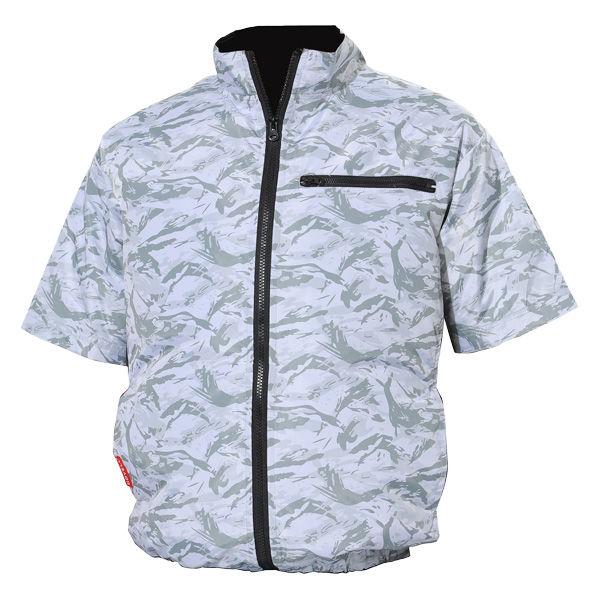 24V 空調服 浅灰色 短袖 COVELL 【公式直営店・3色展開】 空調冷風服 2025年最新 24V/32V