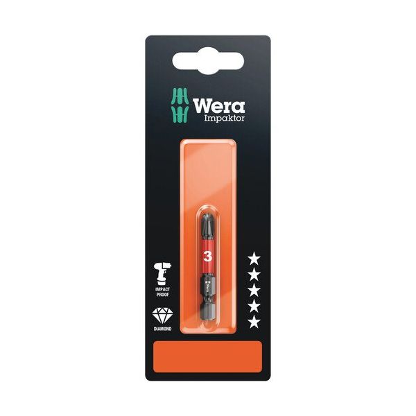 Wera Werk 851/4IMPDCSB ビット(ブリスター) PH3 073957 1本 695-4932（直送品）