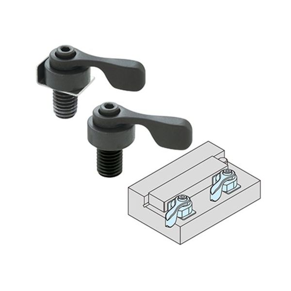 イマオコーポレーション イマオ スパイラル カム クランプセット(レバータイプ) CP135-10001AL 1個 466-2279（直送品）