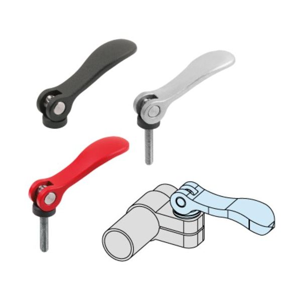 イマオコーポレーション kipp カムレバー KCL04AX10 1個 465-7598（直送品）