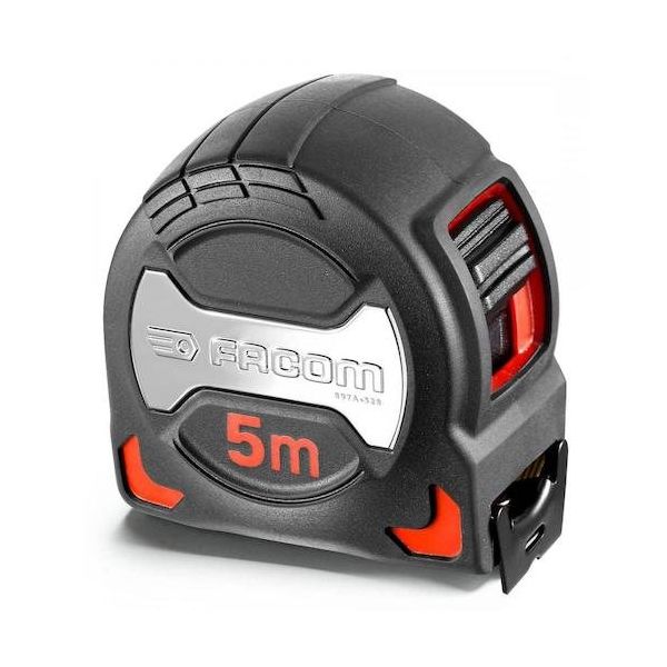 FACOM ファコム ABSボディ巻尺グリップ 5m 897A.528PB 1個 450-4943（直送品）