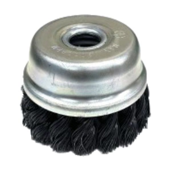 高島産業 カップブラシ エアー工具用 カップ型 90x16x25x80 HSWー0.5(ねじりワイヤー) CHT-0906 1個（直送品）