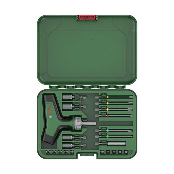 ボッシュ Tハンドルラチェットドライバーセット 22ピース 1600A02Z9T 1セット(22個) 689-5046（直送品）