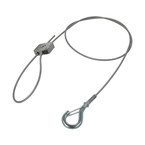 八幡ねじ YAHATA 落下転倒防止ワイヤー 3.0×1M 4979874191328 1個 521-4741（直送品）