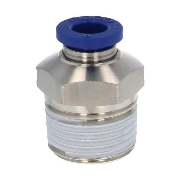 日本ピスコ PISCO 耐腐蝕用ワンタッチ継手 チューブフィッティングSUS304 PC6-03SUS 1個 558-5714（直送品）