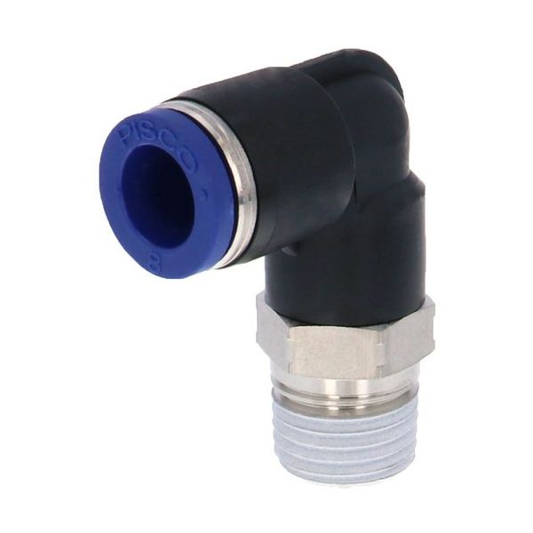 日本ピスコ PISCO 耐腐蝕用ワンタッチ継手 チューブフィッティングSUS304 PL8-02SUS 1個 558-5735（直送品）