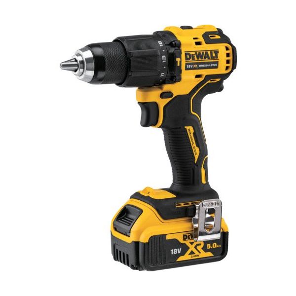 ポップリベット・ファスナー DEWALT 18Vブラシレス振動ドリルドライバー DCD709P2-JP 1台 582-3142（直送品）