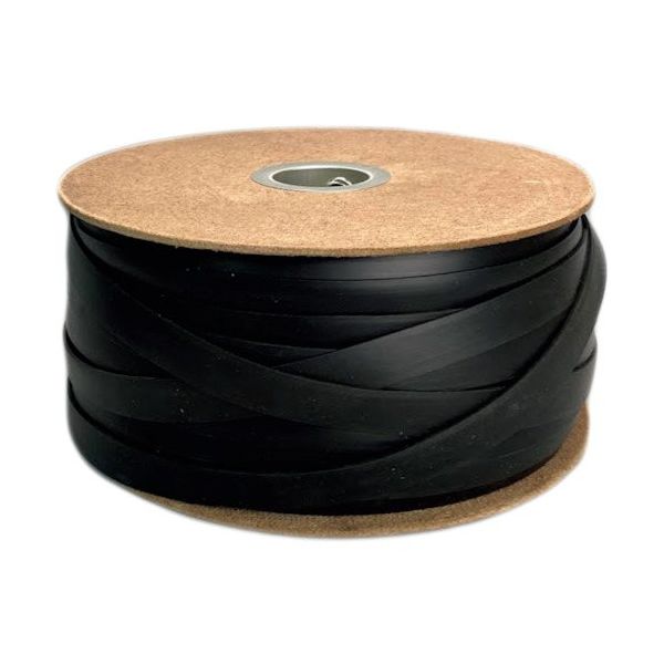 ユタカメイク ゴム 平ゴムドラム巻 押出成形タイプ 20mm×100m ブラック PRT-E100 1巻 595-2397（直送品）