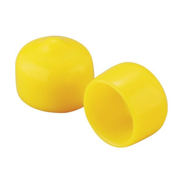 岩田製作所 IWATA 保護キャップ 丸 (100個入) 黄 HLYE80-2-B 1袋(100個) 565-4251（直送品）