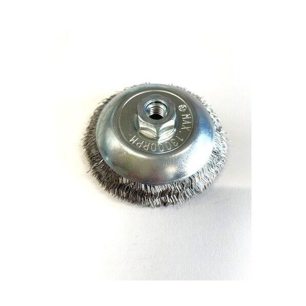 高島産業 ベベルブラシ 電動工具用 ベベル型 85xM10x67 SUSー0.3 BMS-085 1個 591-9534（直送品）