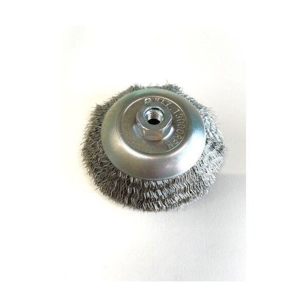 高島産業 ベベルブラシ 電動工具用 ベベル型 100xM10x67 SUSー0.3 BMS-100 1個 589-6314（直送品）