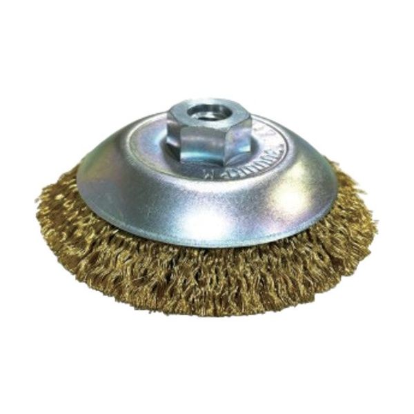 高島産業 ベベルブラシ 電動工具用 ベベル型 85xM10x67 真鍮ー0.15 BMB-085 1個 589-6322（直送品）