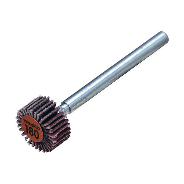TRUSCO セラミックフラップホイール 軸径3mm #180 外径10×幅5×軸長30 (10個入) TCF1005-CE-180（直送品）