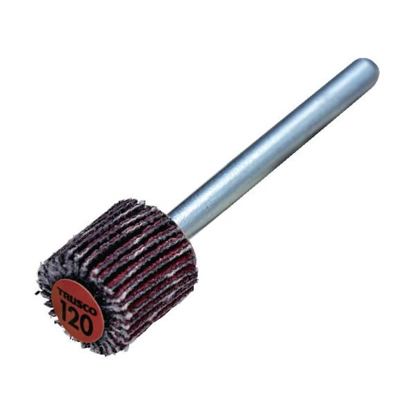 TRUSCO セラミックフラップホイール 軸径3mm #120 外径10×幅10×軸長30 (10個入) TCF1010-CE-120（直送品）