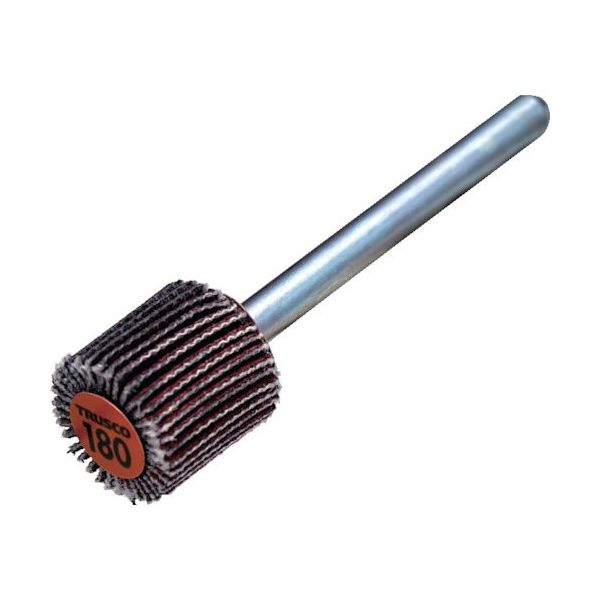 TRUSCO セラミックフラップホイール 軸径3mm #180 外径10×幅10×軸長30 (10個入) TCF1010-CE-180（直送品）