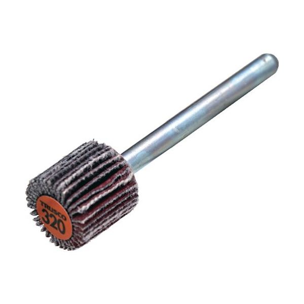 TRUSCO セラミックフラップホイール 軸径3mm #320 外径10×幅10×軸長30 (10個入) TCF1010-CE-320（直送品）