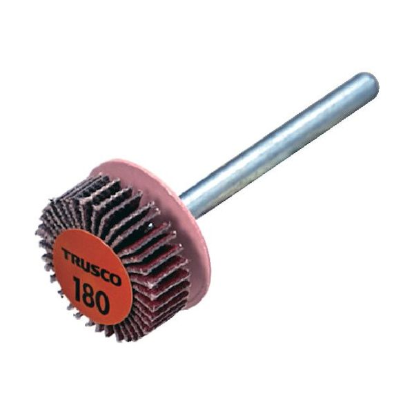 TRUSCO セラミックフラップホイール 軸径3mm #180 外径15×幅5×軸長30 (10個入) TCF1505-CE-180（直送品）