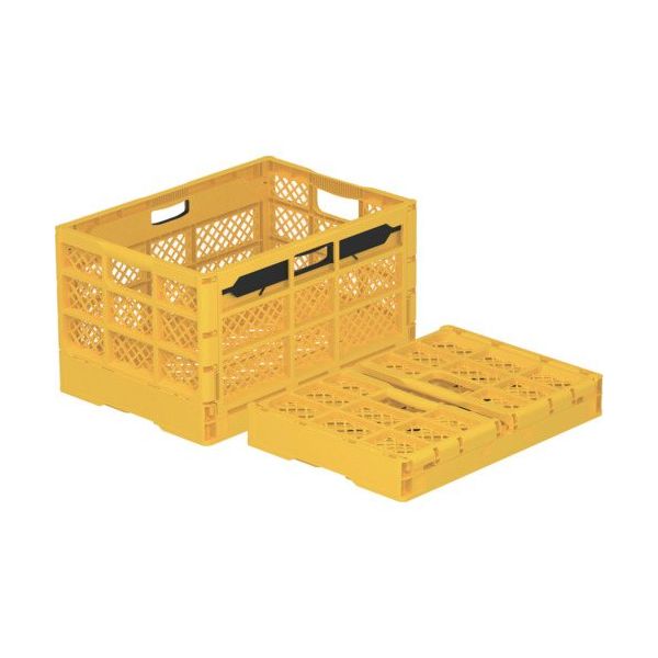 EーCON 折りたたみコンテナー 562060 ホームオリコンS50M イエロー 56206000YE304 1個 634-5776（直送品）