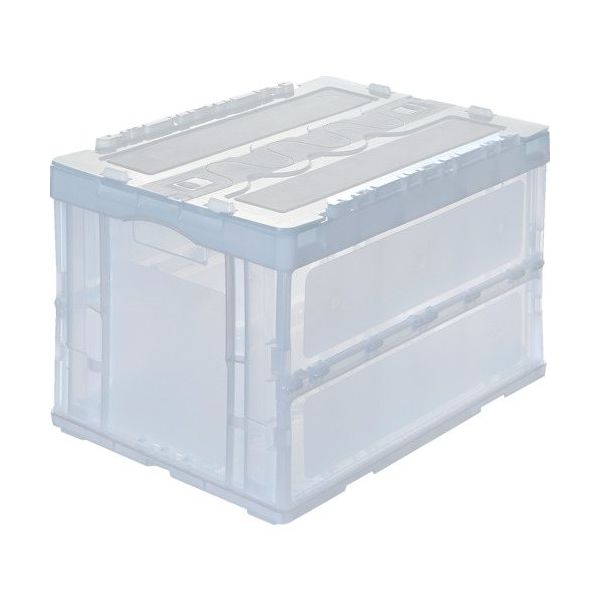 トラスコ中山 TRUSCO オリコン 折りたたみコンテナ50L スライドロックフタ付 透明 CR-SC50N2-TM 1個 654-9631（直送品）