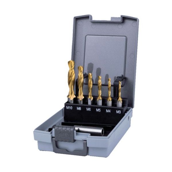 RUKO 六角軸タッピングドリル チタン セット 270020TRO 1セット(6本) 633-6161（直送品）