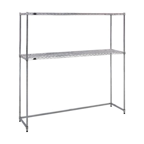 トラスコ中山 TRUSCO スチール製メッシュラック下段開放型 W1824XD457XH1533 棚板2枚 TMESB5642 1台（直送品）