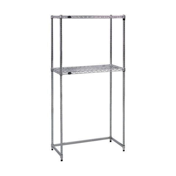 トラスコ中山 TRUSCO スチール製メッシュラック下段開放型 W905XD305XH1838 棚板2枚 TMESB6332 1台（直送品）