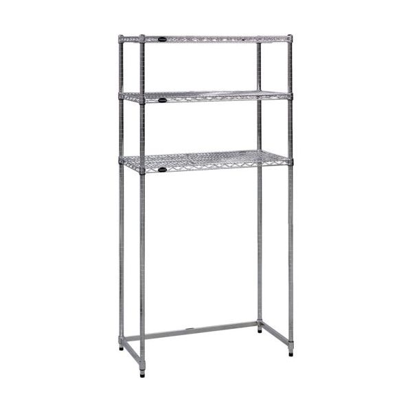 トラスコ中山 TRUSCO スチール製メッシュラック下段開放型 W905XD305XH1533 棚板3枚 TMESB5333 1台（直送品）