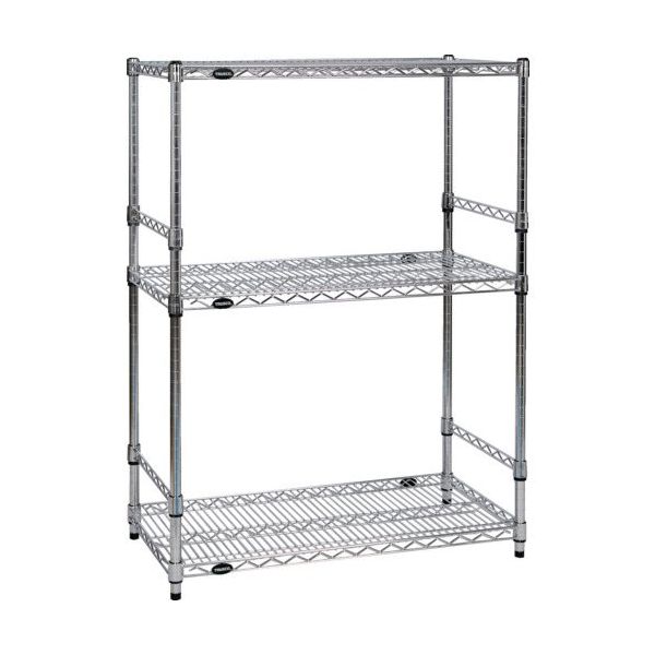 トラスコ中山 TRUSCO ステンレス製メッシュラック W905XD305XH923 3段 サイドバー付 TSMSDB3333 1台（直送品）