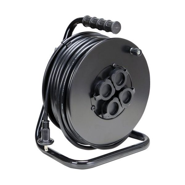 トラスコ中山 TRUSCO 電工ドラム ジェネラルリール30m 屋外用 ODL-30MBK 1台 666-1089（直送品）