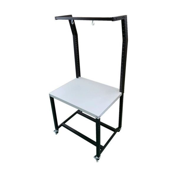 トラスコ中山 TRUSCO 拡張できるセル作業台 均等荷重50kg 900×700×H1890 キャスタータイプ TUR-10-C 1台（直送品）