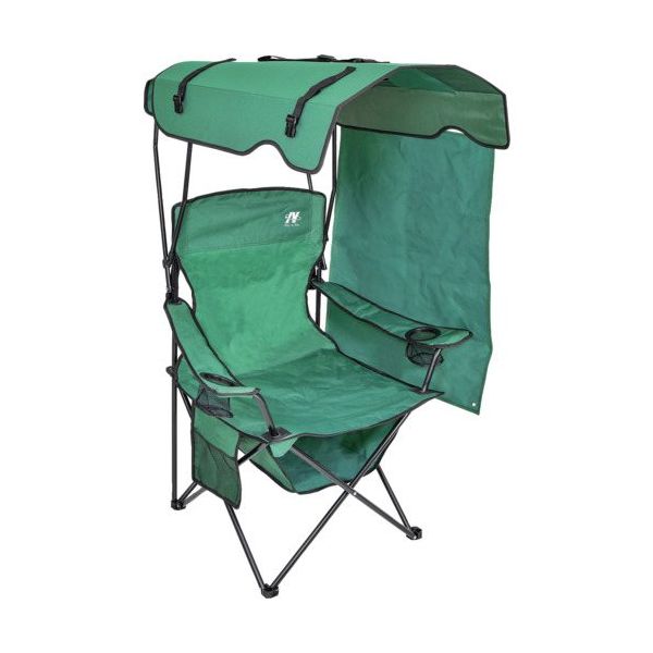 日動工業 NICHIDO シェード付チェア 焼けなイス【オリーブグリーン】 NCHA-01-OG 1台 668-5101（直送品）