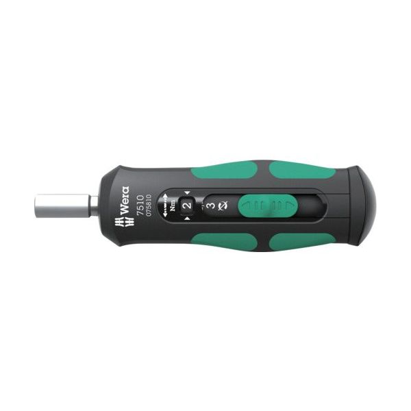 Wera Werk 7510 差替式クラフトフォームセーフトルクドライバー、 1ー3Nm 075810 1本 658-1616（直送品）