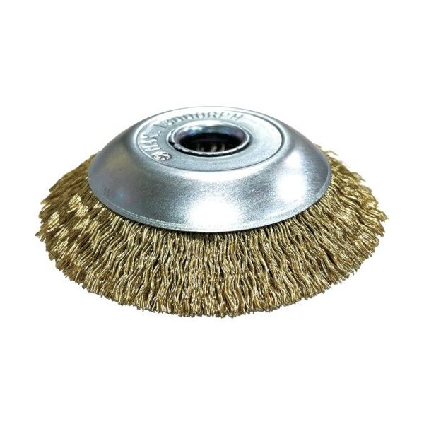 高島産業 ベベル型ブラシ 真鍮メッキ鋼線 BHR-1252 1個 682-6925（直送品）