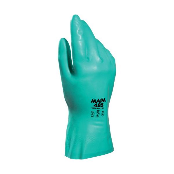 MAPA 耐油・耐薬品ニトリル手袋 ULTRANITRIL485 Mサイズ(12双入り) 34485008 1袋(12双) 682-7301（直送品）