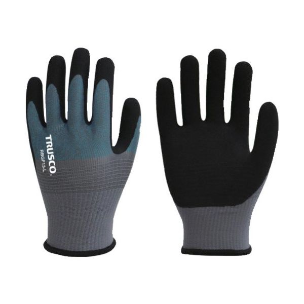 トラスコ中山 TRUSCO 天然ゴム背抜き手袋 極薄手 18ゲージ Lサイズ RBG18L 1双 682-3539（直送品）