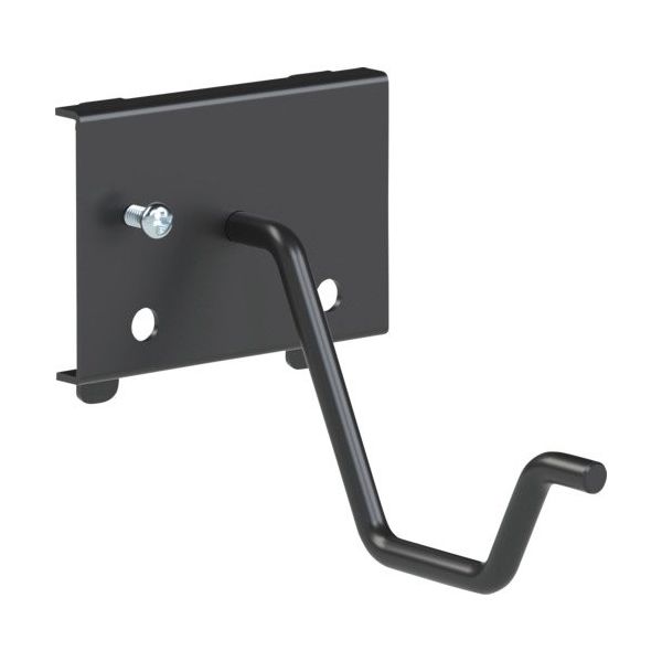 トラスコ中山 TRUSCO パンチングパネル用電気ドリルフック 1本爪 黒 SF-4-BK 1個 689-0832（直送品）