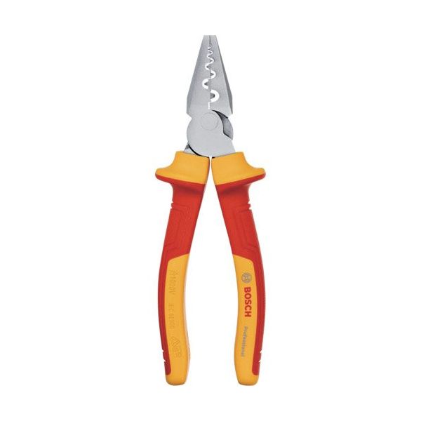ボッシュ 絶縁圧着ペンチ 全長180mm 1600A02NE6 1丁 689-9660（直送品）