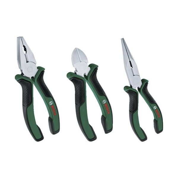 ボッシュ ペンチ・ラジオペンチ・ニッパー 3種セット 1600A02C0S 1丁(3丁) 689-3554（直送品）