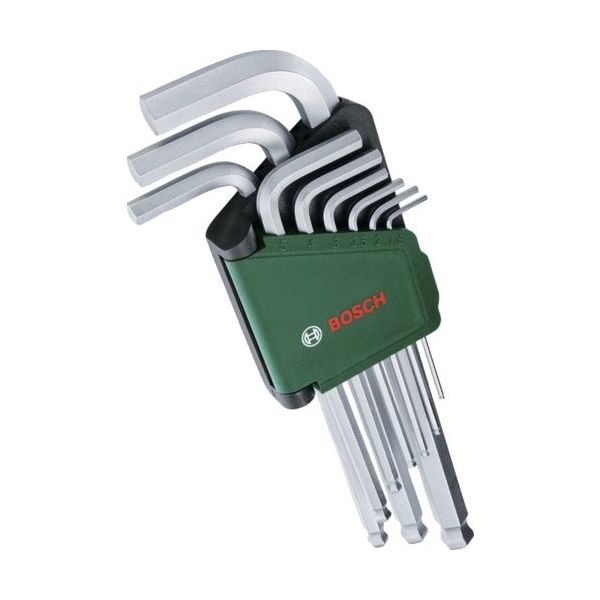 ボッシュ 六角L型レンチ 9種セット 1600A032V1 1セット(9本) 689-5043（直送品）