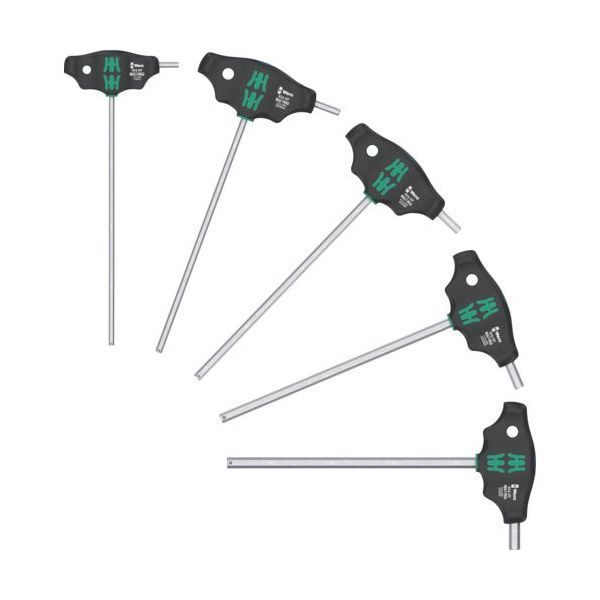 Wera Werk 454/5 HF SHK Tハンドルドライバーセット 保持機能付 136070 1セット 695-3852（直送品）