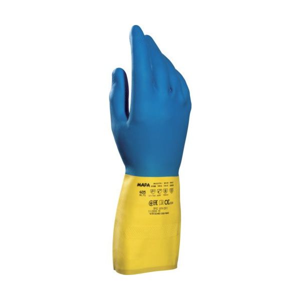 MAPA 耐薬品ゴム手袋 ALTO405 Sサイズ 34405217 1双 679-3030（直送品）